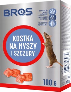 Trutka przynęta na myszy i szczury kostka Bros 100g
