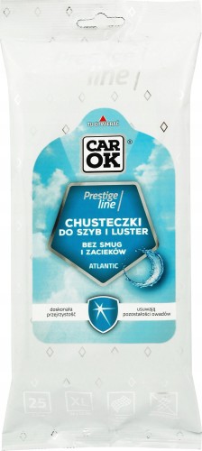 Chusteczki do szyb i luster samochodowych bez smug