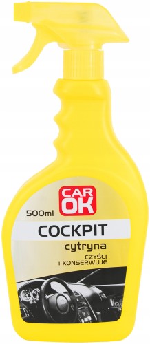 Płyn nabłyszczający do kokpitu samochodowego cytryna 500ml