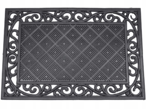 Wycieraczka gumowa zewnętrzna 40x60cm MIXER czarna